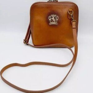 Pratesi Brown Zipped Crossbody Bag